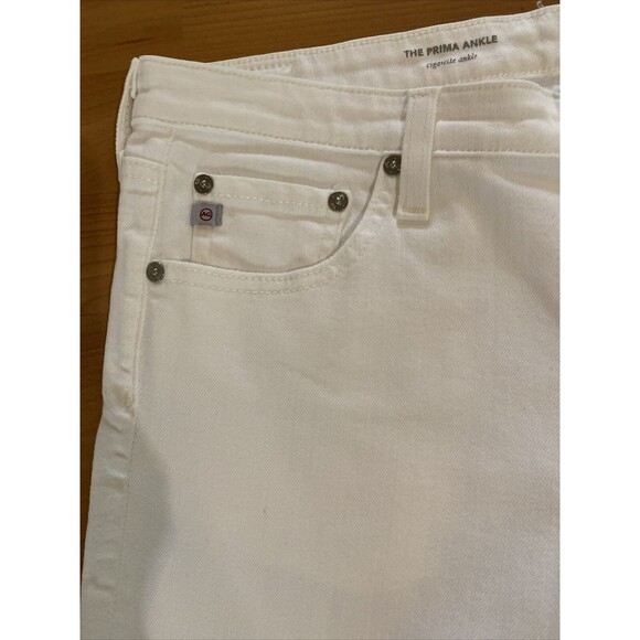 AG Adriano Goldschmied The Prima Ankle Cigarette Ankle Jean‎ White -Size 31R - Picture 5 of 14
